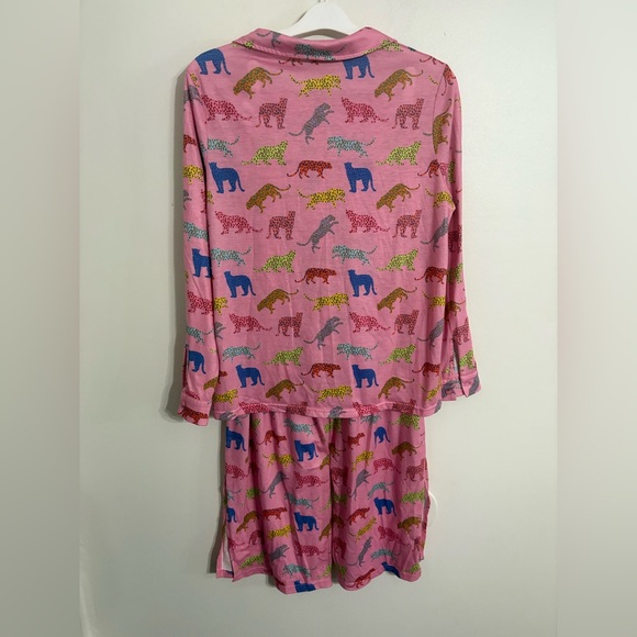 SSYS Colorful CHEETAH Animal Print PINK Pajama Set SIZE SMALL - Picture 8 of 8